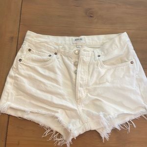 White denim shorts - size 27